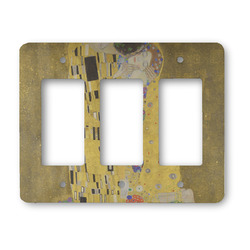 The Kiss (Klimt) - Lovers Rocker Style Light Switch Cover - Three Switch