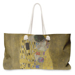 The Kiss (Klimt) - Lovers Large Tote Bag with Rope Handles