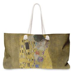 The Kiss (Klimt) - Lovers Large Tote Bag with Rope Handles
