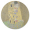 The Kiss (Klimt) - Lovers Round Rubber Backed Coaster