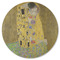 The Kiss (Klimt) - Lovers Round Rubber Backed Coaster