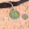 The Kiss (Klimt) - Lovers Round Pet ID Tag - Large - In Context