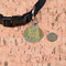 The Kiss (Klimt) - Lovers Round Pet ID Tag - Small - In Context
