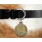 The Kiss (Klimt) - Lovers Round Pet Tag on Collar & Dog