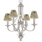 The Kiss (Klimt) - Lovers Small Chandelier Shade - LIFESTYLE (on chandelier)