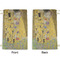 The Kiss (Klimt) - Lovers Small Laundry Bag - Front & Back View