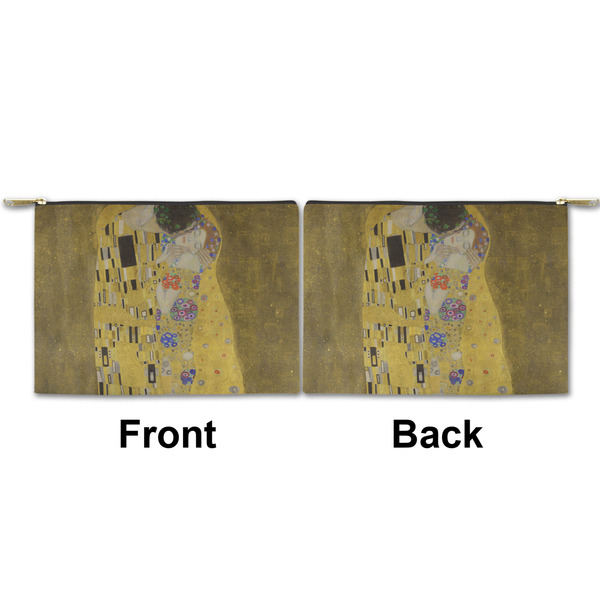 The Kiss (Klimt) - Lovers Small Zipper Pouch Approval (Front and Back)