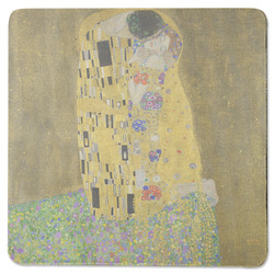 The Kiss (Klimt) - Lovers Square Rubber Backed Coaster