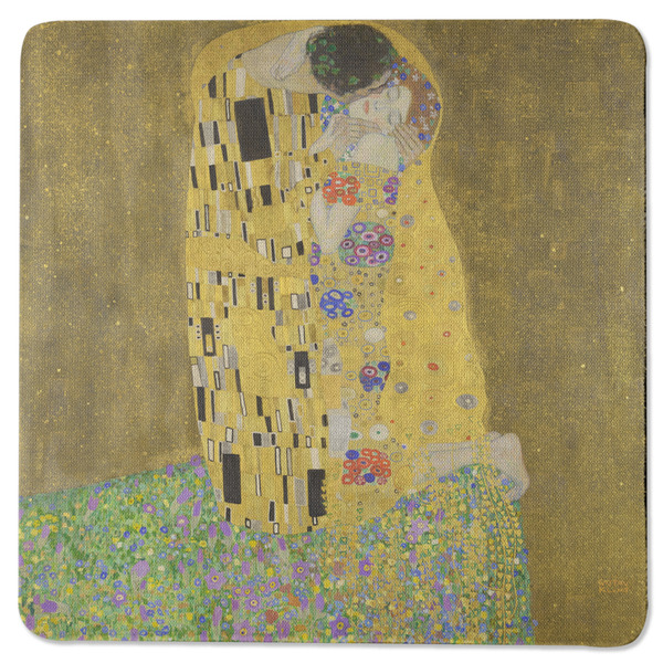 The Kiss (Klimt) - Lovers Square Coaster Rubber Back - Single