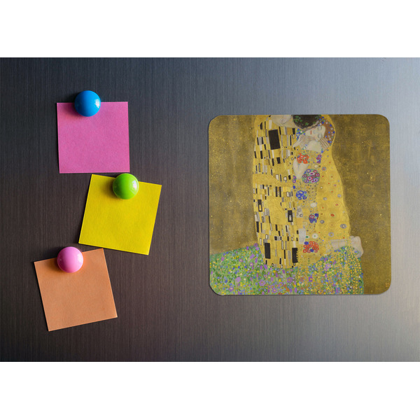 The Kiss (Klimt) - Lovers Square Fridge Magnet - LIFESTYLE