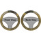 The Kiss (Klimt) - Lovers Steering Wheel Cover- Front and Back