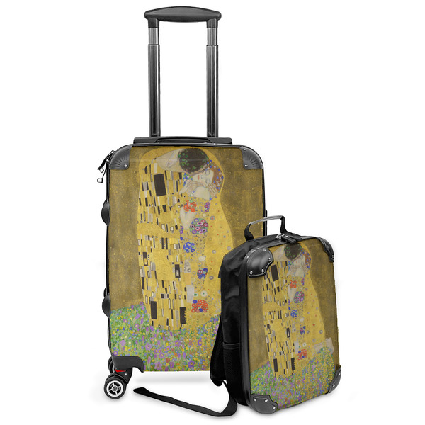 Custom The Kiss (Klimt) - Lovers Kids 2-Piece Luggage Set - Suitcase & Backpack