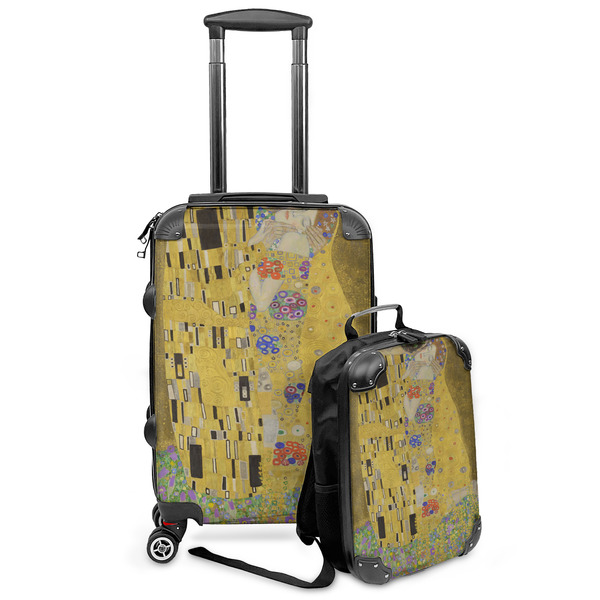Custom The Kiss (Klimt) - Lovers Kids 2-Piece Luggage Set - Suitcase & Backpack