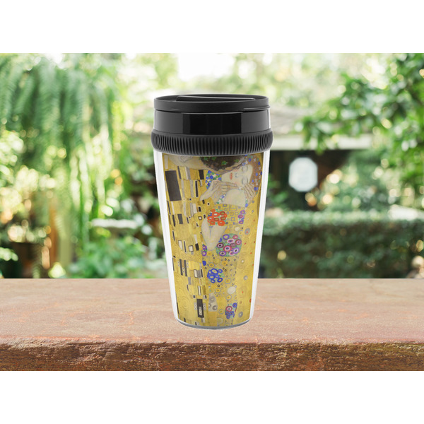 The Kiss (Klimt) - Lovers Travel Mug Lifestyle (Personalized)