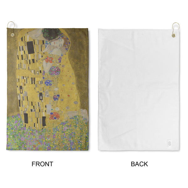 The Kiss (Klimt) - Lovers Waffle Weave Golf Towel - Approval
