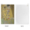 The Kiss (Klimt) - Lovers Waffle Weave Golf Towel - Approval