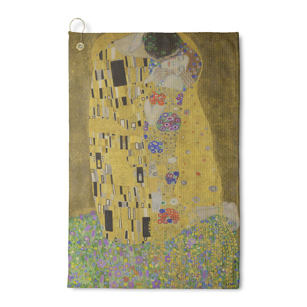 Custom The Kiss (Klimt) - Lovers Waffle Weave Golf Towel