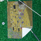 The Kiss (Klimt) - Lovers Waffle Weave Golf Towel - In Context