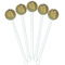 The Kiss (Klimt) - Lovers White Plastic 5.5" Stir Stick - Fan View