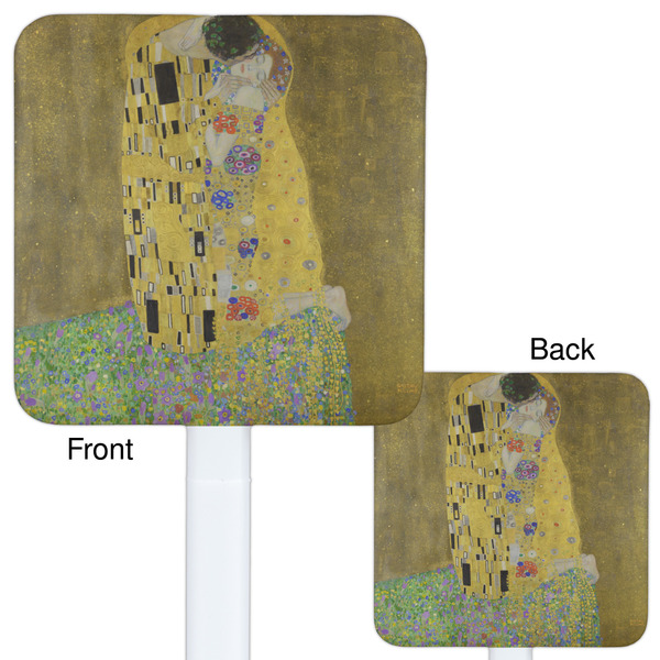 The Kiss (Klimt) - Lovers White Plastic Stir Stick - Double Sided - Approval