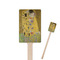 The Kiss (Klimt) - Lovers Wooden 6.25" Stir Stick - Rectangular - Closeup