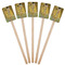 The Kiss (Klimt) - Lovers Wooden 6.25" Stir Stick - Rectangular - Fan View