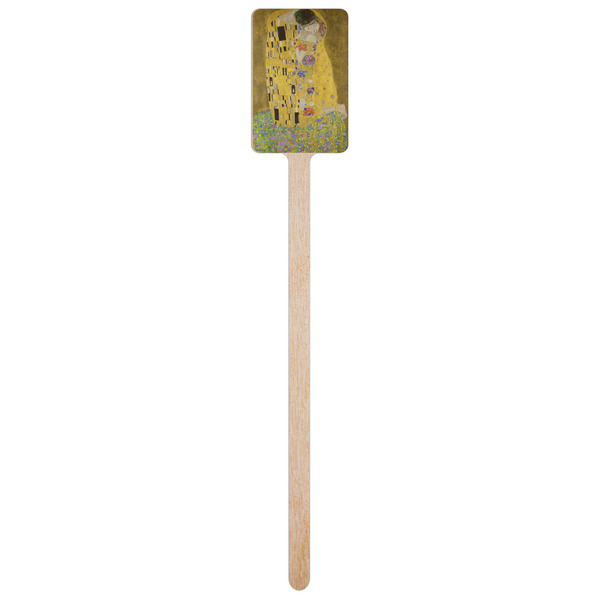 The Kiss (Klimt) - Lovers Wooden 6.25" Stir Stick - Rectangular - Single Stick