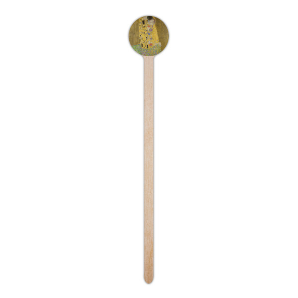 The Kiss (Klimt) - Lovers Wooden 6" Stir Stick - Round - Single Stick