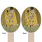 The Kiss (Klimt) - Lovers Wooden Food Pick - Oval - Double Sided - Front & Back
