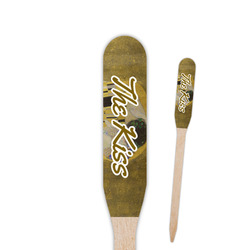 The Kiss (Klimt) - Lovers Paddle Wooden Food Picks - Single Sided