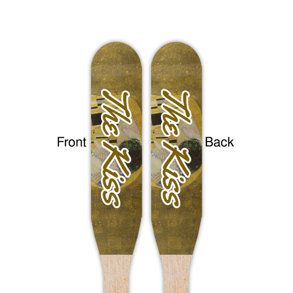 The Kiss (Klimt) - Lovers Wooden Food Pick - Paddle - Double Sided - Front & Back
