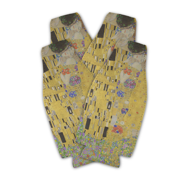 Custom The Kiss (Klimt) - Lovers Zipper Bottle Cooler - Set of 4