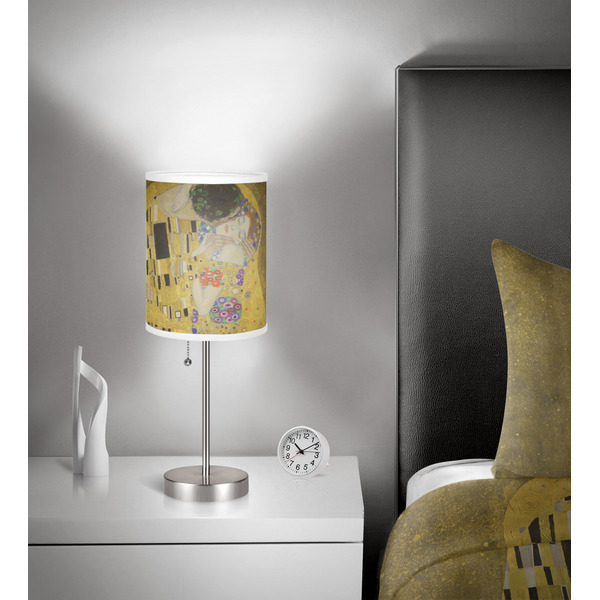 The Kiss - Lovers 7 inch drum lamp shade - in room