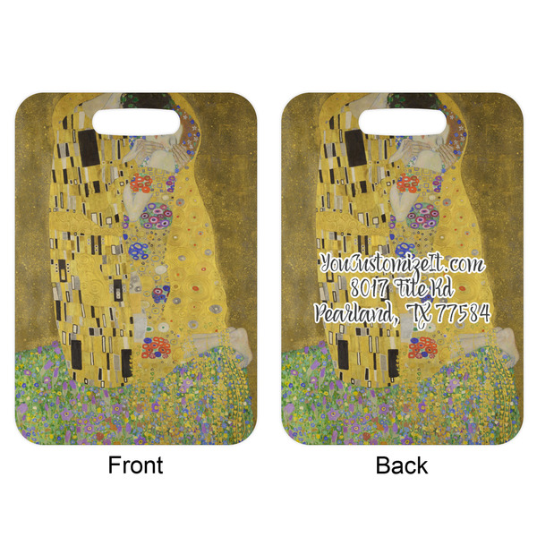 The Kiss - Lovers Aluminum Luggage Tag (Front + Back)