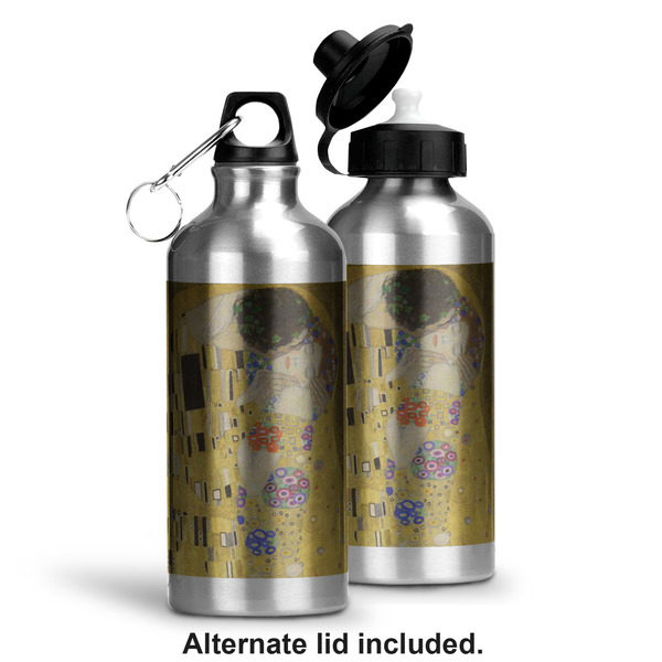 The Kiss - Lovers Aluminum Water Bottle - Alternate lid options