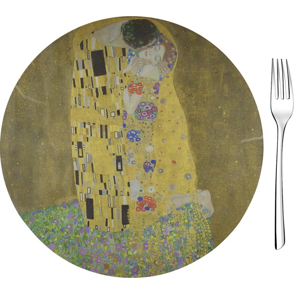 Custom The Kiss (Klimt) - Lovers Glass Appetizer / Dessert Plate 8"