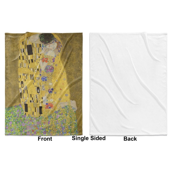 The Kiss - Lovers Baby Blanket (Single Sided - Printed Front, White Back)