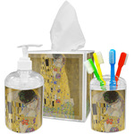 The Kiss (Klimt) - Lovers Acrylic Bathroom Accessories Set