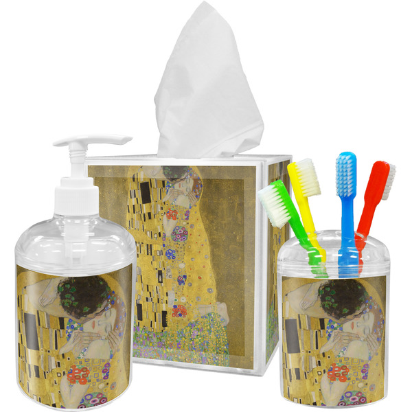 Custom The Kiss (Klimt) - Lovers Acrylic Bathroom Accessories Set