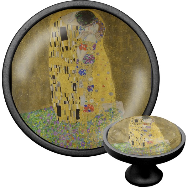 Custom The Kiss (Klimt) - Lovers Cabinet Knob (Black)