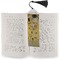 The Kiss - Lovers Bookmark with tassel - In book