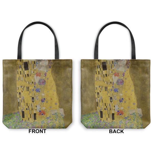 The Kiss - Lovers Canvas Tote - Front and Back