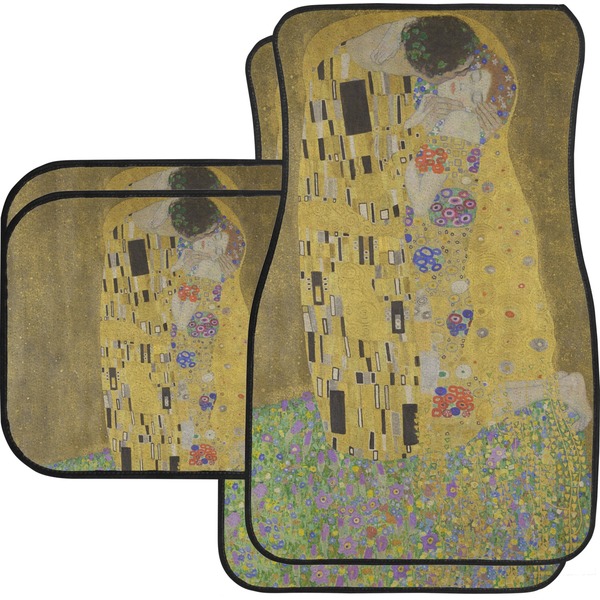 Custom The Kiss (Klimt) - Lovers Car Floor Mats Set - 2 Front & 2 Back