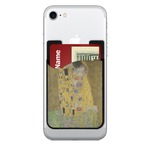 The Kiss (Klimt) - Lovers 2-in-1 Cell Phone Credit Card Holder & Screen Cleaner