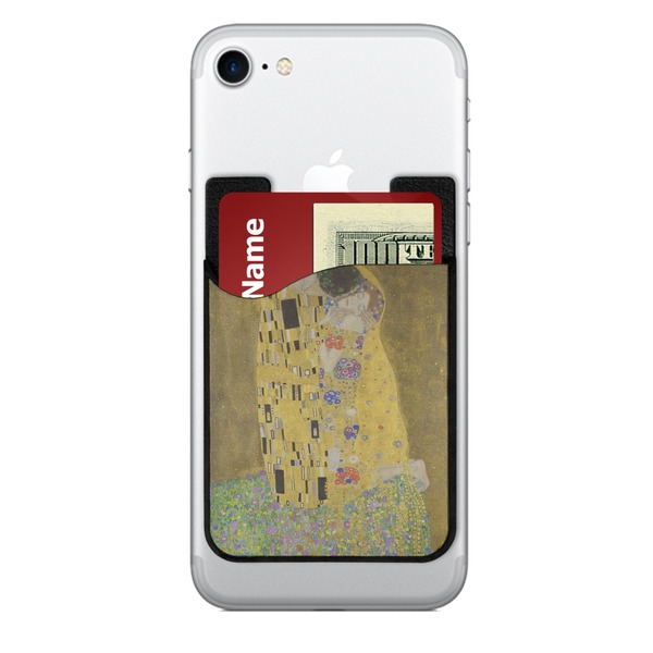 Custom The Kiss (Klimt) - Lovers 2-in-1 Cell Phone Credit Card Holder & Screen Cleaner