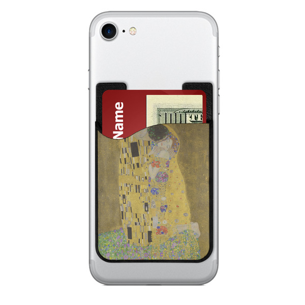 Custom The Kiss (Klimt) - Lovers 2-in-1 Cell Phone Credit Card Holder & Screen Cleaner