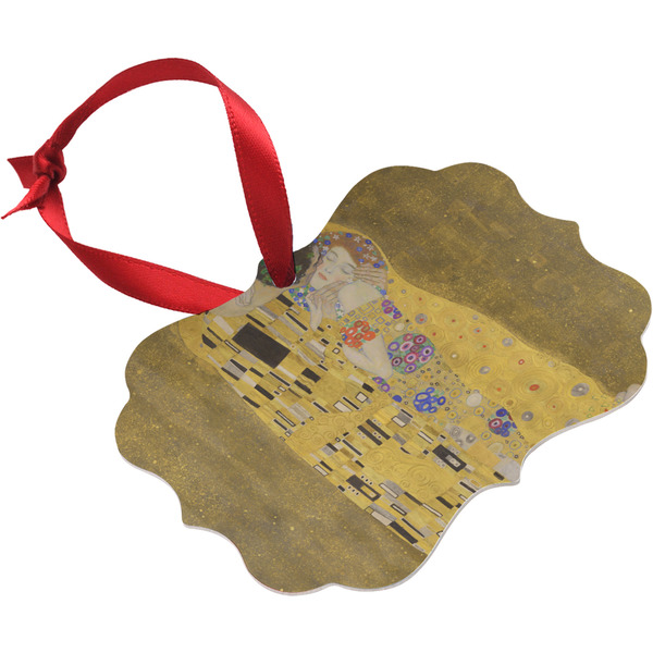 The Kiss - Lovers Christmas Ornament (Angle View)