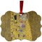 The Kiss (Klimt) - Lovers Metal Frame Ornament - Double Sided