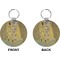 The Kiss - Lovers Circle Keychain (Front + Back)