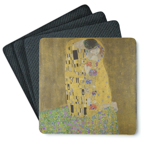 The Kiss (Klimt) - Lovers Coaster Rubber Back - Main